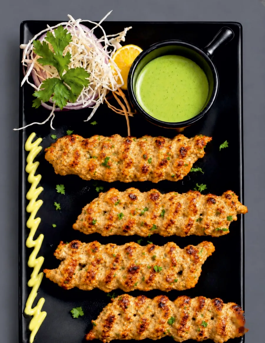Irani chicken seekh kebab